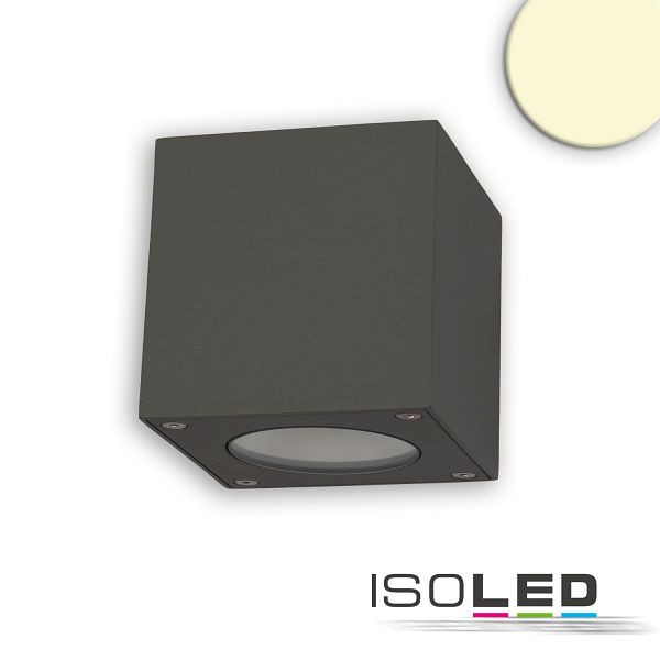 ISOLED LED Wandleuchte Up&Down 2x3W CREE, IP54, anthrazit, warmweiß, 112190
