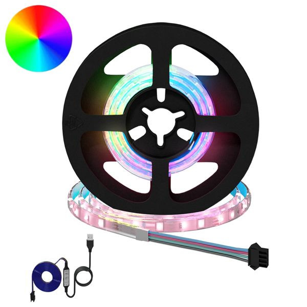 vidaXL LED Streifen 12-teilig Schwarz und Transparent 40 x 0,8 x 0,3 cm, 3429095