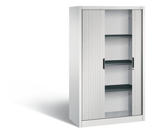 C+P Rollladenschrank Omnispace, H1660xB1000xT420mm, Farbe: Lichtgrau, Griffmulde, 4 OH, 3212-00 S10007