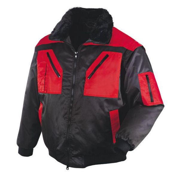 teXXor Piloten-Jacke "OSLO", in der Größe: M, Farbe: schwarz/rot, 4180-M