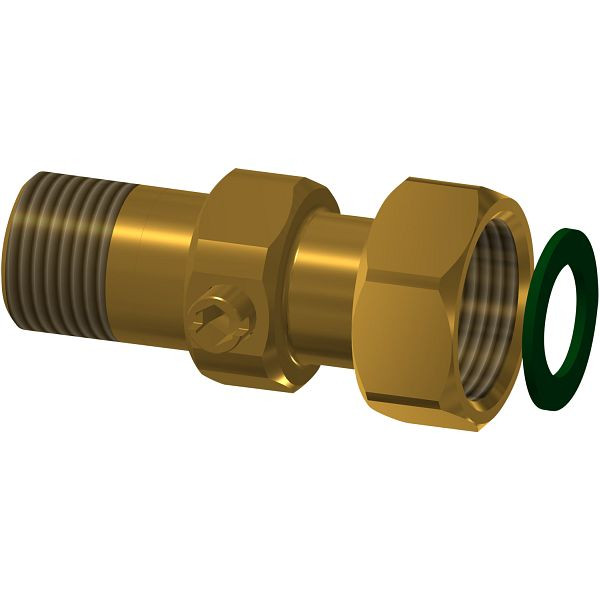 KWC Wassermengenregulierung, DN15, G1/2AxG3/4, absperrbar, mit Überwurfmutter, 2030066760