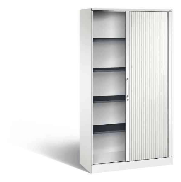 C+P Rollladenschrank Asisto, H1980xB1000xT435mm, Farbe: Verkehrsweiß, Bügelgriff, 5 OH, 143002-000 S10061