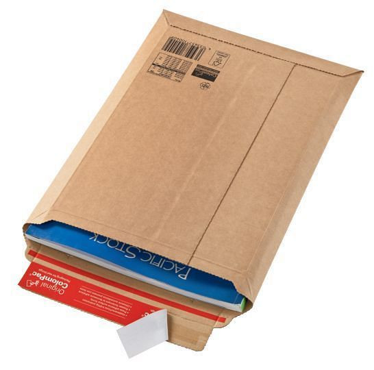 ColomPac Versandtaschen Wellpappe 290x400x50 mm (B4), braun, 30000184
