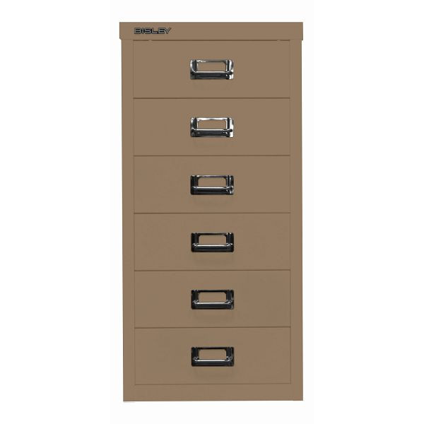 Bisley MultiDrawer™ DIN A4, 6 Schubladen, 668 coffee, L296668