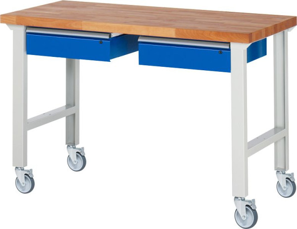 RAU Fahrbare Werkbank 7002A1, 1500x700x1000mm, 4 Lenkrollen, 05-7002A1-157B4S4.11