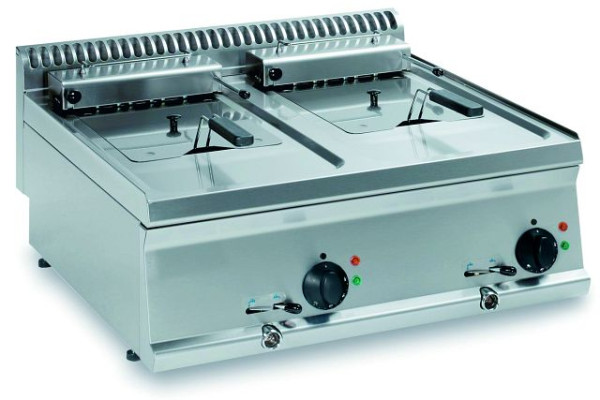 KBS Elektro-Fritteuse Auftischgerät 2 x 8 Liter Becken, 10314007