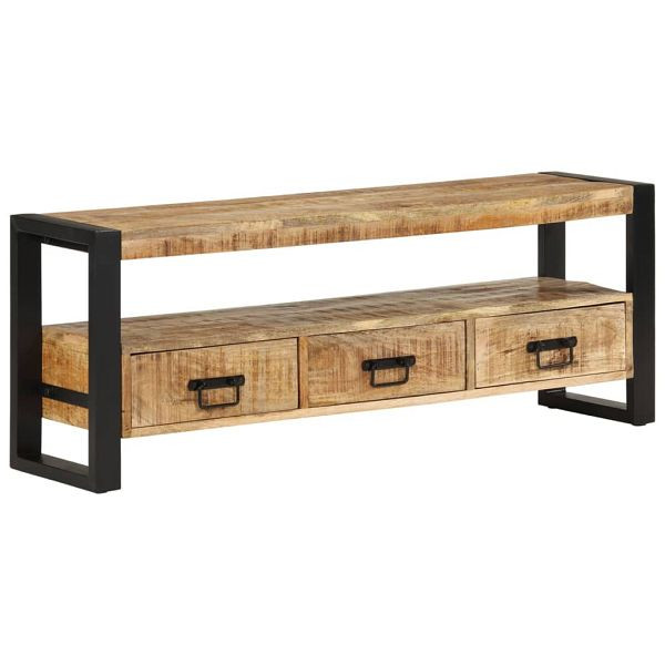 vidaXL TV-Schrank 120x30x45 cm Massivholz Mango, 351669