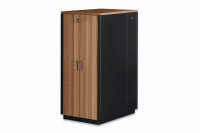 Produktbild von DIGITUS 32HE 19" SOUNDproof Schrank, 1666x750x1130 mm Holzdekor Teak, schwarz (RAL 9005), DN-19 32U-SO-T DIGITUS 32HE 19" SOUNDproof Schrank, 1666x750x1130 mm Holzdekor Teak, schwarz (RAL 9005), DN-19 32U-SO-T