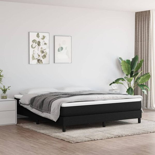 vidaXL Taschenfederkernmatratze Schwarz 160x200x20 cm Stoff, 347816