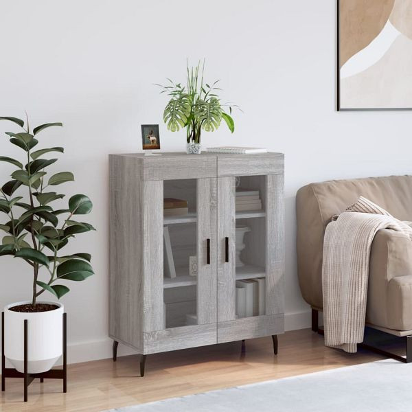 vidaXL Sideboard Grau Sonoma 69,5x34x90 cm Holzwerkstoff, 827810
