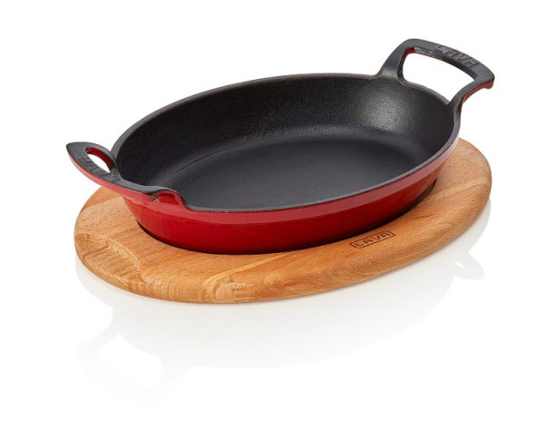 WAS Brat-/Servierpfanne LxBxH: 23 x 17 x 6 cm, rot, 366003023