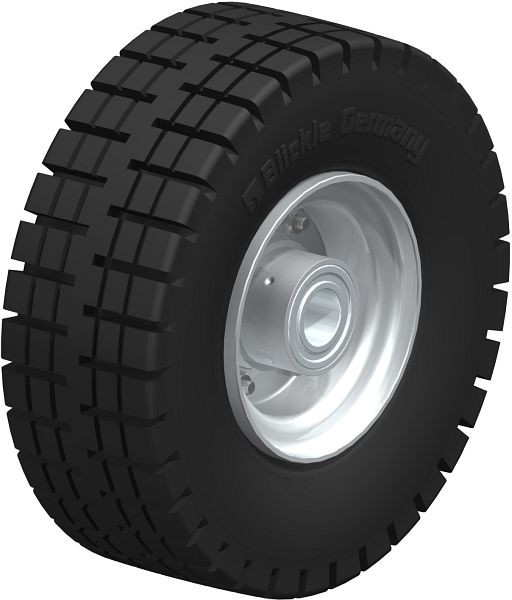 Blickle VLE 255/25-75K Rad aus Super-Elastik-Vollgummi, Schwarz, 40816