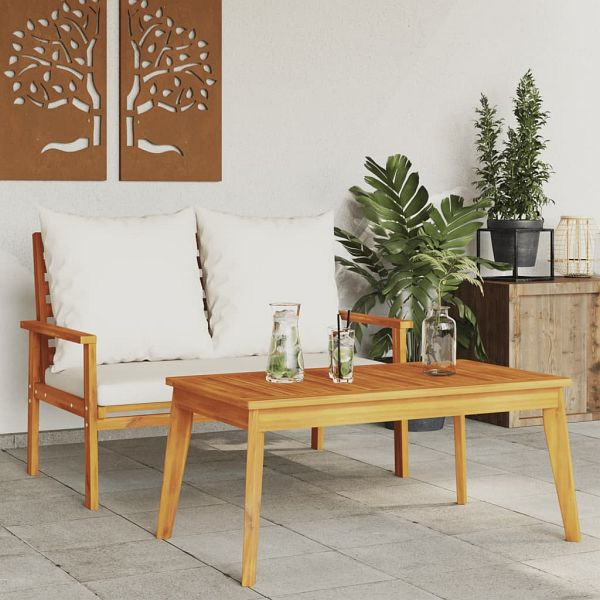 vidaXL Gartensofa-Set mit Kissen Massivholz Akazie, 366381