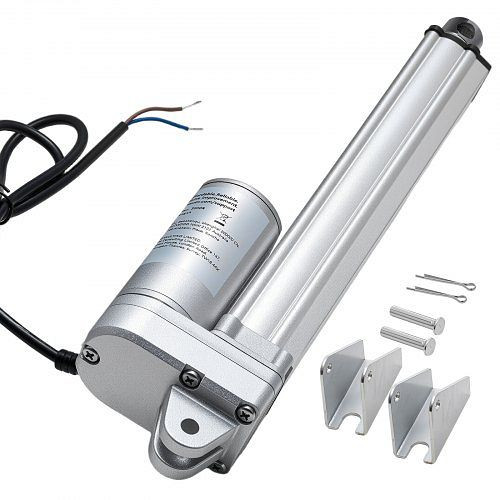 VEVOR 12V Linearantrieb, 203,2mm IP65 wasserdicht, 3000N, 5mm/s, inkl. Montagehalterungen für Solartracker, Maschinen, Türen, FHXXXZXQ8INC992IM001V9