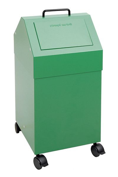 stumpf Abfalltrennung 45, fahrbar, RAL 6024/6024, 45 Liter, 630-045-2-0-624