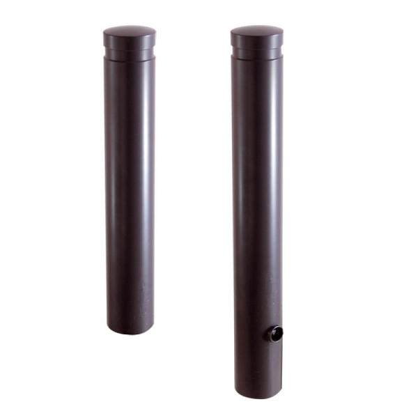 Stein HGS Poller Ø 120 mm aus starkwandigem Aluminium mit Ziernut, 900mm ortsfest, zum Einbetonieren, nach RAL-Karte beschichtet, 1 Öse, 40121bsonder-1