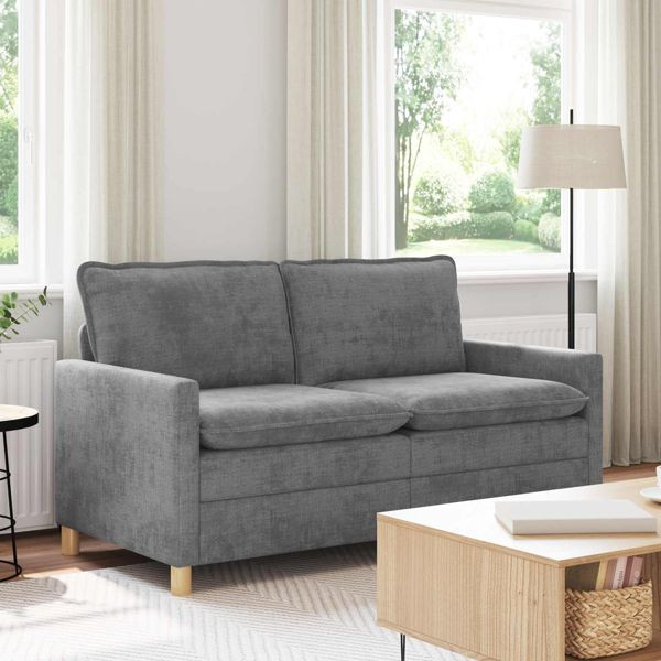 vidaXL Sofa Hellgrau 156 x 81 x 87,5 cm Polyester, 42028862