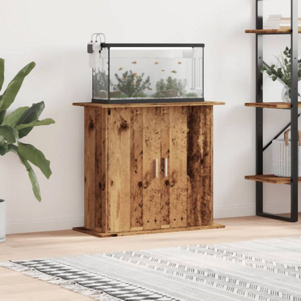 vidaXL Aquariumständer Altholz-Optik 81x36x73 cm Holzwerkstoff, 857278