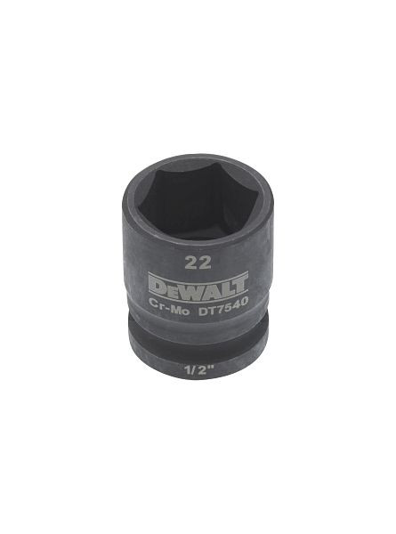 DeWalt Steckschlüssel kurz 22mm 1/2 Schlagfest, DT7540-QZ