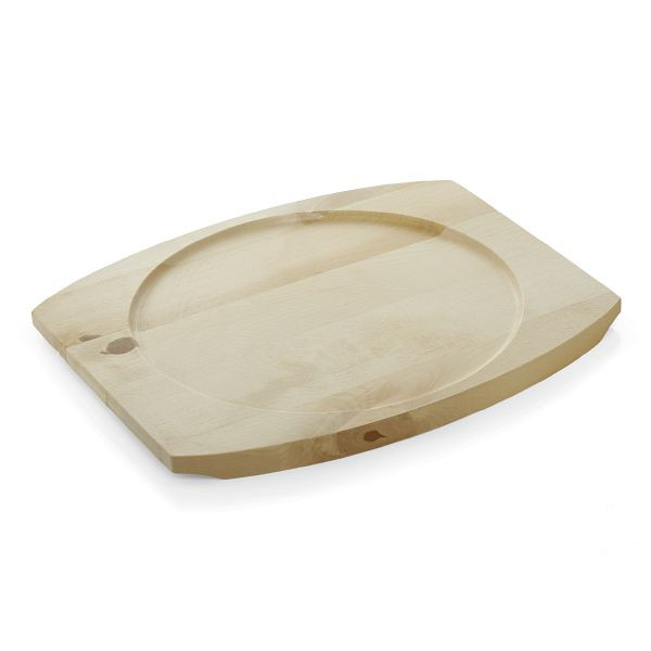 WAS Cast Iron 35 Ersatzuntersetzer für Servierpfanne 3520 220, Holz, 3520222