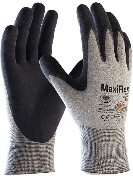 ATG MaxiFlex Elite ESD Nylon-Strickhandschuhe (34-774B), Größe: 8, VE: 12 Paar, 2436-8