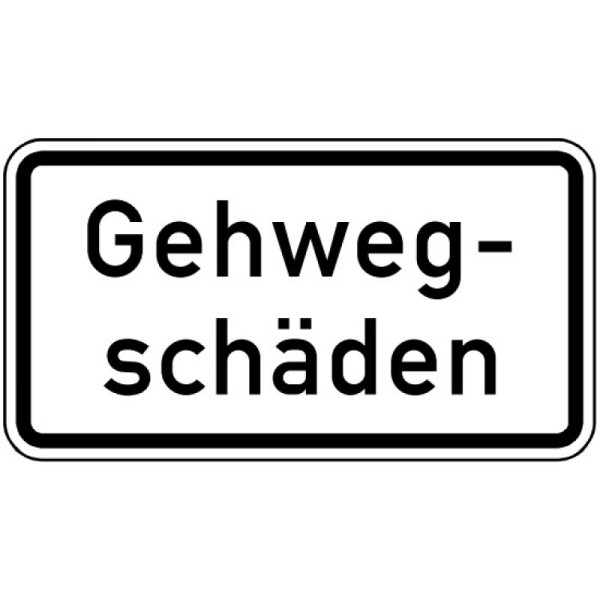 Stein HGS Gehwegschäden Nr. 2009, 231x420mm /RA1/Alform, 2009-112