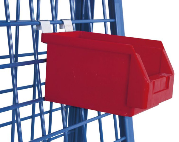 VARIOfit Materialkiste, Außenmaße: 230 x 140 x 130 mm, zur Montage am Werkstückwagen, fk-140.000