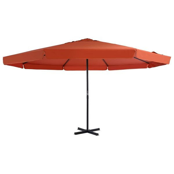vidaXL Sonnenschirm mit Aluminium-Mast 500 cm Terracotta, 44477