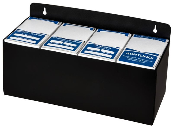 Eichner Aufbewahrungsbox (4er) für Kundendienst-Aufkleber, B:285 mm H: 110 mm T: 115 mm, 9220-00049