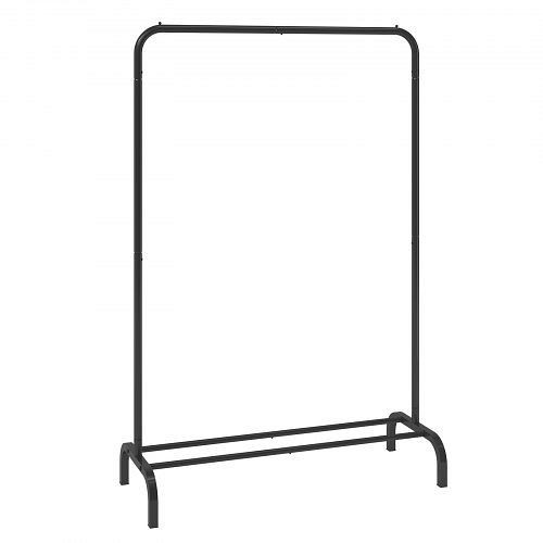 VEVOR Kleiderständer Garderobenständer 1 Kleiderstange, Strapazierfähiger Kleiderständer Schwarz 400 x 1010 x 1510 mm Kleiderständer, JYKCYJ3848111P4UWV0