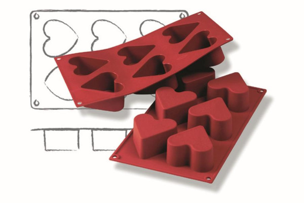 Schneider Backformen, Herz, Ø 65 mm, Höhe 40 mm, 115069