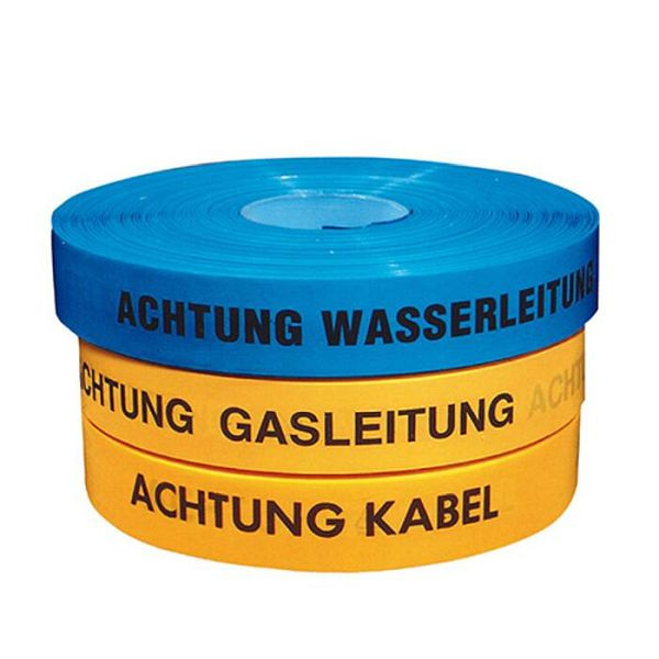 Stein HGS Trassenwarnband, 250 m x 40 mm, VE: 10 Stück, rot, ACHTUNG GASLEITUNG STADTWERKE, 18105-0425