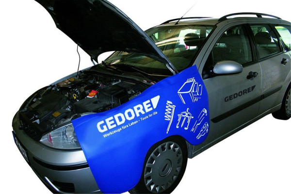 GEDORE Kotflügelschutz, 1,1 x 0,65 m mit Radausschnitt, 1942956