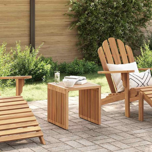 vidaXL Garten Beistelltisch Braun 45 x 42,5 x 45 cm Teak-Massivholz, 42006352