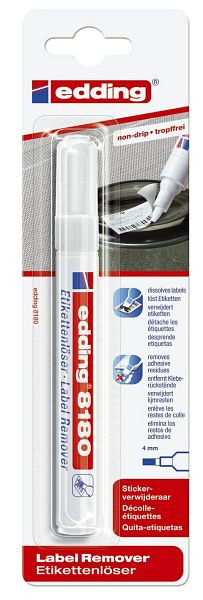 edding 8180 Etikettenlöser-Marker, Spitze 4 mm, farblos, 4-8180-1-4