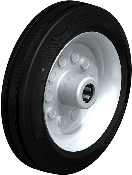 Blickle VE 180/20R-EL Rad aus Vollgummi, Schwarz, 638809
