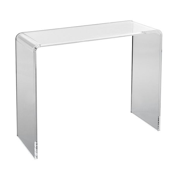 VEVOR U-förmiger Beistelltisch 964 x 381 x 740 mm, U-förmiger Acryltisch Beistelltisch, Transparenter Couchtisch, YKLXTXTMSDGUU9Y65V0