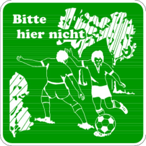 Schilder Klar Grundstücksbeschilderung Bitte hier nicht, 500x500x0.6 mm Aluminium geprägt, 288/00