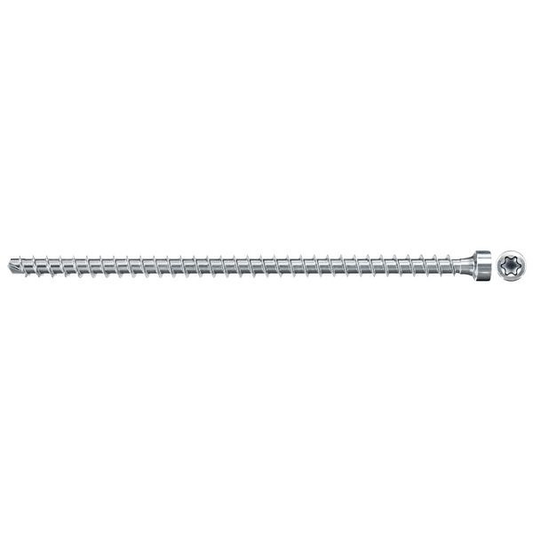 Fischer Vollgewindeschraube PowerFull II CHTF 10,0 x 340 BC 25 Zylinderkopf, Innenstern TX Vollgewinde gvz, blau passiviert, VE: 25 Stück, 562972