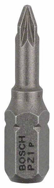 Bosch Schrauberbit Extra-Hart PZ 1, 25 mm, 100er-Pack, 2607001557