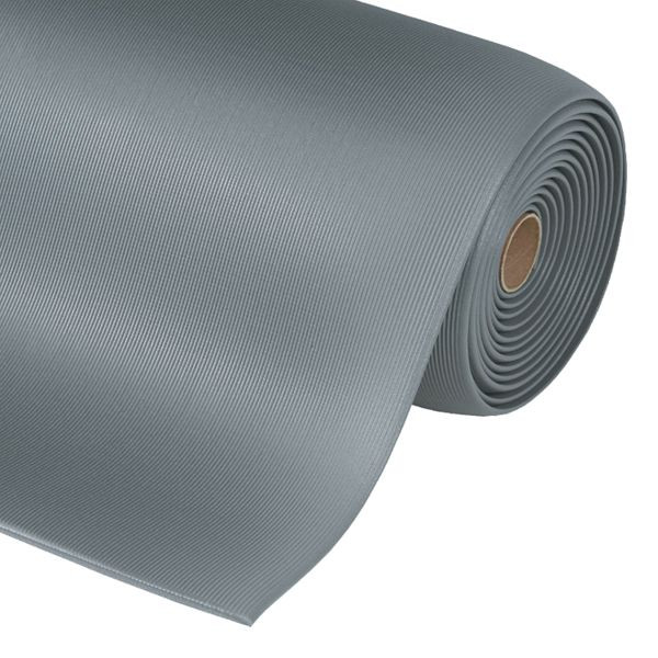 Notrax Gripper Sof-Tred Arbeitsplatzmatten Ergonomie Anti- Ermüdung 413, Grau, 122cm x 18.3m, 413R0048GY