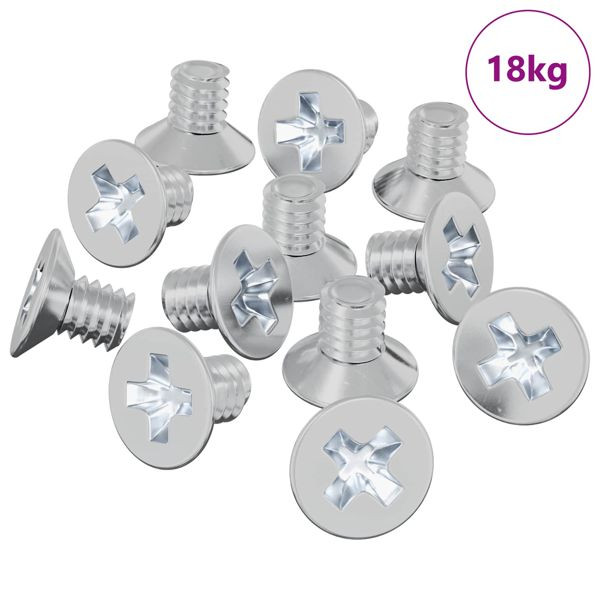 vidaXL Senkkopfschrauben 32727-teilig Silber Eisen, 864483