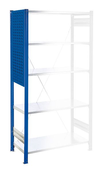 Kappes RasterPlan Regalseitenwand Schlitzplatte, RAL 5010, H1000 x B 450 mm, inkl., Befestigung, 4202.02.3021