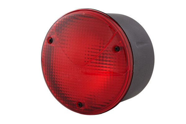HELLA Heckleuchte - Glühlampe - 24/12V - Anbau/geschraubt - Lichtscheibenfarbe: rot - Stecker: Flachstecker - rechts/links, 2SB 964 169-287