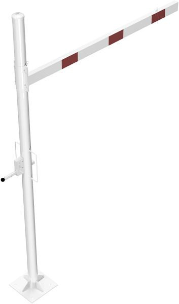 Schake Höhenbegrenzer dreh- und abschließbar 2000 mm zum Aufdübeln, Lichte Weite: 2000 mm weiß/rot, 417_201ZBP