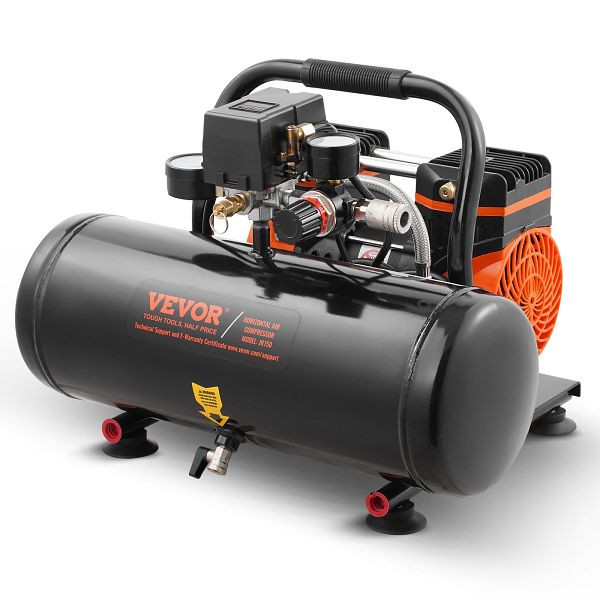 VEVOR Kompressor 8L Luftkompressor 120PSI Druckluft 860W Flüsterkompressor, WYWSKYJ8L750PU481V2