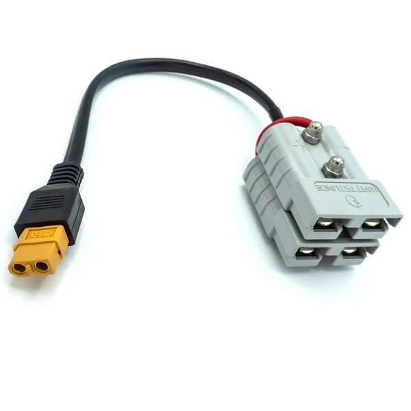 WATTSTUNDE AK-XT60-A50.2-S Y-Serien-Stecker XT60 female auf 2x Anderson A50, 400-15094
