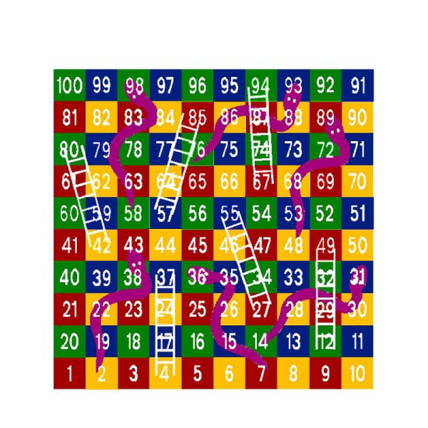 Stein HGS Spielplatzmarkierung Hüpfspiel DecoMark® -Schlangen & Leitern- aus Thermoplastik, 12948