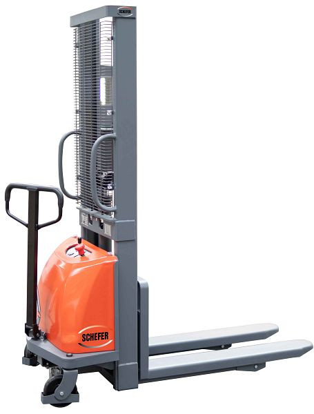 Schefer Stapler 1500 kg - 1600 mm elektrisch heben manuell fahren EHS Eco Professional Semi inkl. Batterie & Ladegerät, 1104013EHS16E1