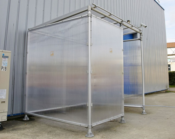 Procity Raucherunterstand Eco - Breite 2500 x Höhe 2375 x Tiefe 2011 mm, 529380